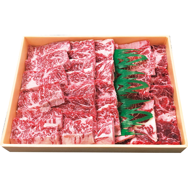 〈宮崎「有田牧畜産業」〉九州産黒毛和牛カルビ＆ロース 焼肉用（700g）