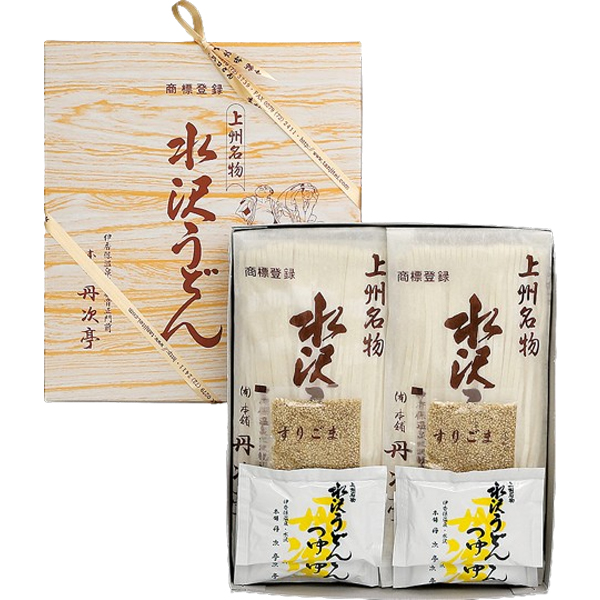 〈伊香保 本舗丹次亭〉水沢うどん詰合せ M-2【お申込みは2024年7月22日(月)午後4時まで】