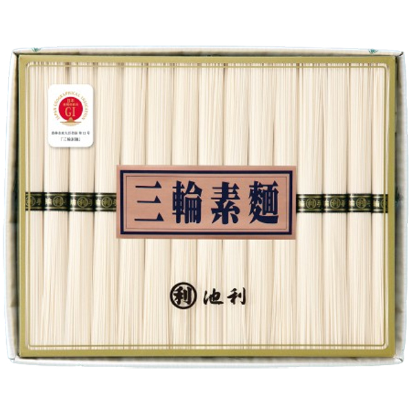 〈池利〉お徳用 手延べ三輪素麺 素麺-30束【お申込みは2024年7月22日(月)午後4時まで】