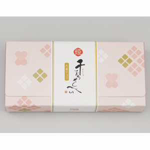 〈鼓月〉姫千寿せんべい　木苺チョコ