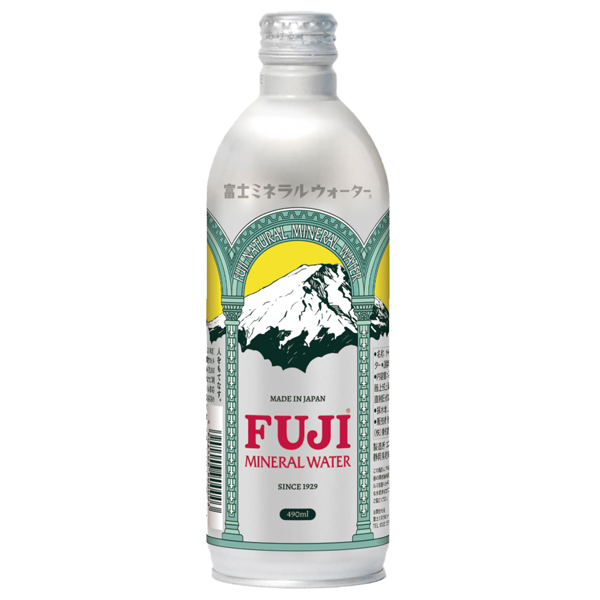 〈富士ミネラルウォーター〉490ml×24本　アルミボトル缶