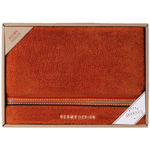 〈BEAMS DESIGN〉バスタオル／オレンジ 3183‐022【お申込みは2022年7月31日午後4時まで】